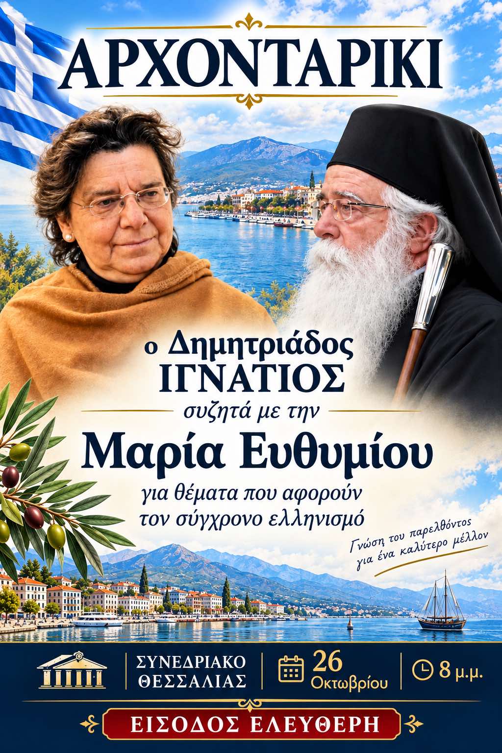 Η Μαρία Ευθυμίου στο «Αρχονταρίκι» με τον Ιγνάτιο στις 26 Οκτωβρίου