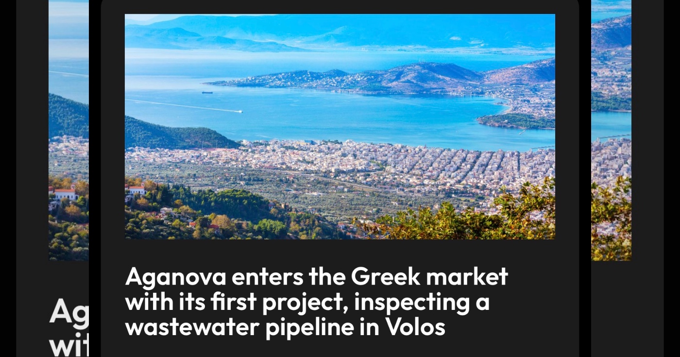 «Σκανάρουν» 8 χλμ. αγωγού λυμάτων στον Βόλο – Εδώ το πρώτο έργο της Aganova στην Ελλάδα