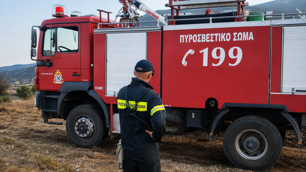 Συναγερμός στην Πυροσβεστική για πυρκαγιά έξω από τη Λάρισα – Υπό έλεγχο η κατάσταση