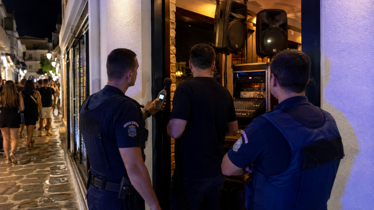 Σκιάθος: Σύλληψη υπευθύνου καταστήματος για δυνατή μουσική