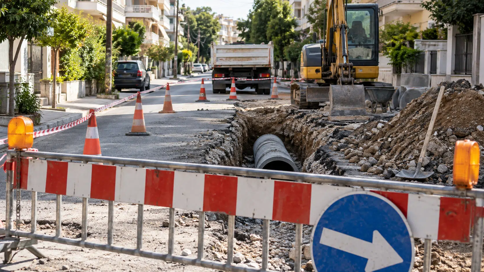 Οδός Αξιού: Διακοπή κυκλοφορίας σήμερα στον Πύργο