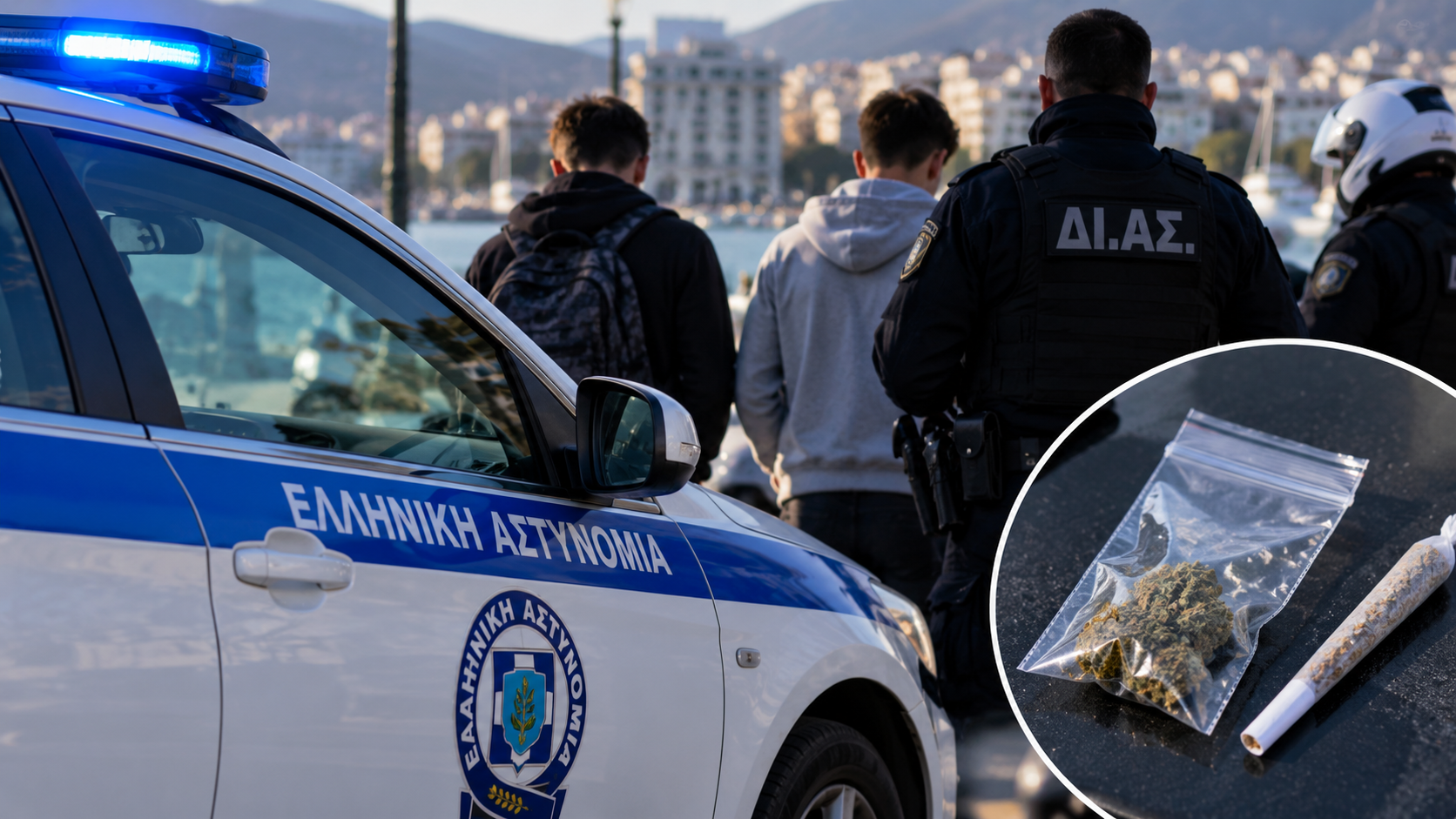 Βόλος: Συνελήφθησαν δύο ανήλικοι με μικροποσότητα κάνναβης