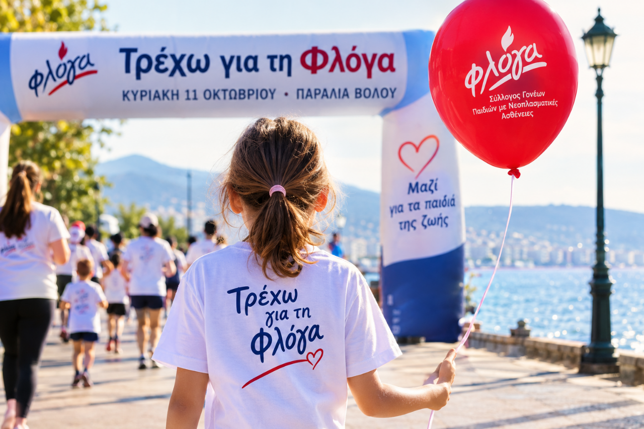 «Τρέχω για τη Φλόγα»: Για 15η χρονιά ο Βόλος τρέχει για τα παιδιά με νεοπλασματικές ασθένειες