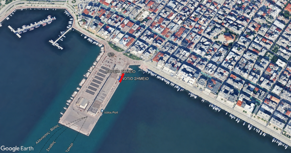 Αποκολλήθηκε τμήμα του ανατολικού κρηπιδώματος στο λιμάνι του Βόλου