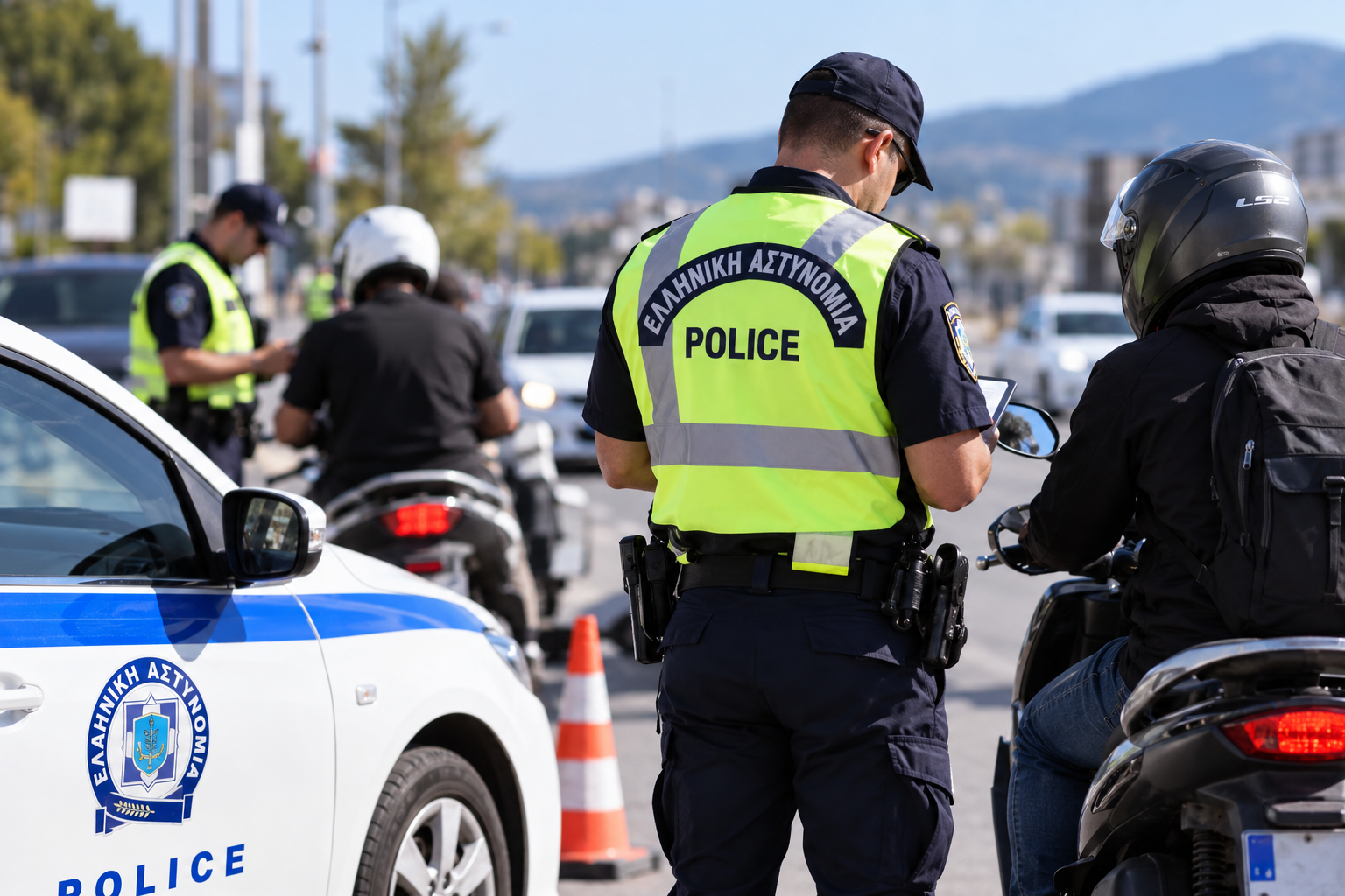 Οδηγοί χωρίς κράνος: Περισσότεροι από 300 έλεγχοι στη Μαγνησία, 28 παραβάσεις