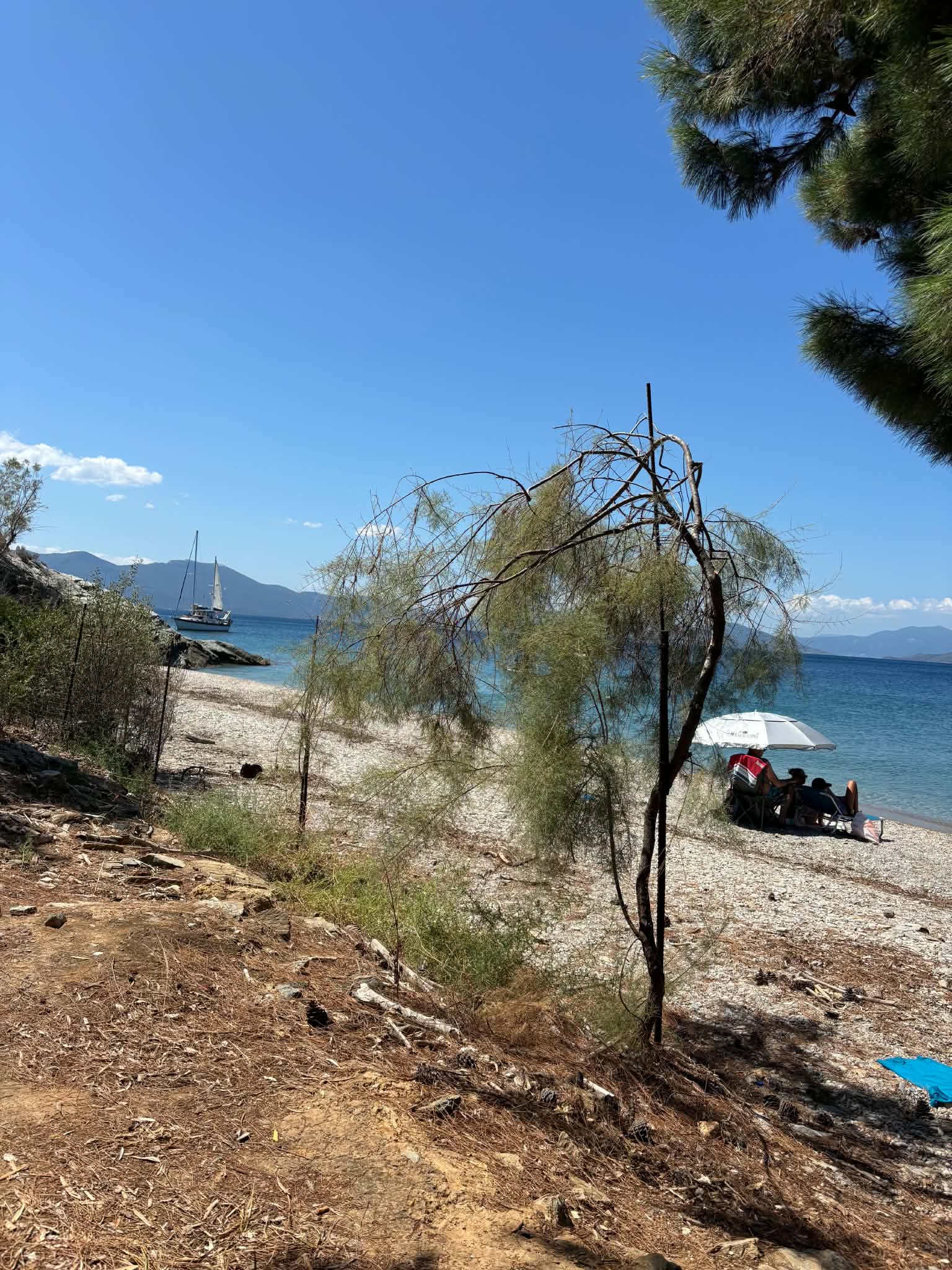 Η παραλία Μάρμαρο στον Κάλαμο του Νοτίου Πηλίου